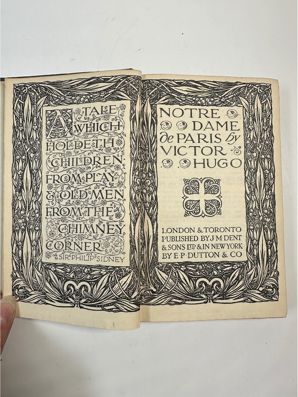 The Hunchback of Notre Dame Victor Hugo 1924 Classic Literature J.M. Dent